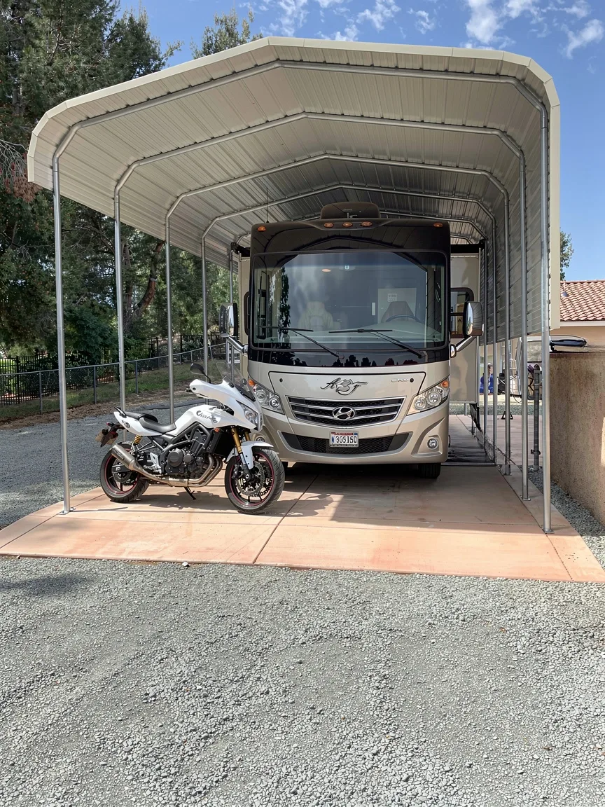 Tall-clearance RV cover