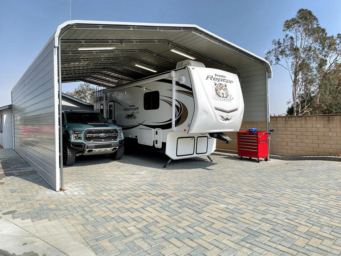 Wide-span RV cover