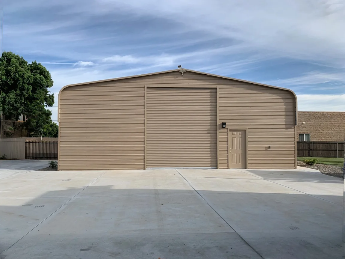 Tall commercial steel building
