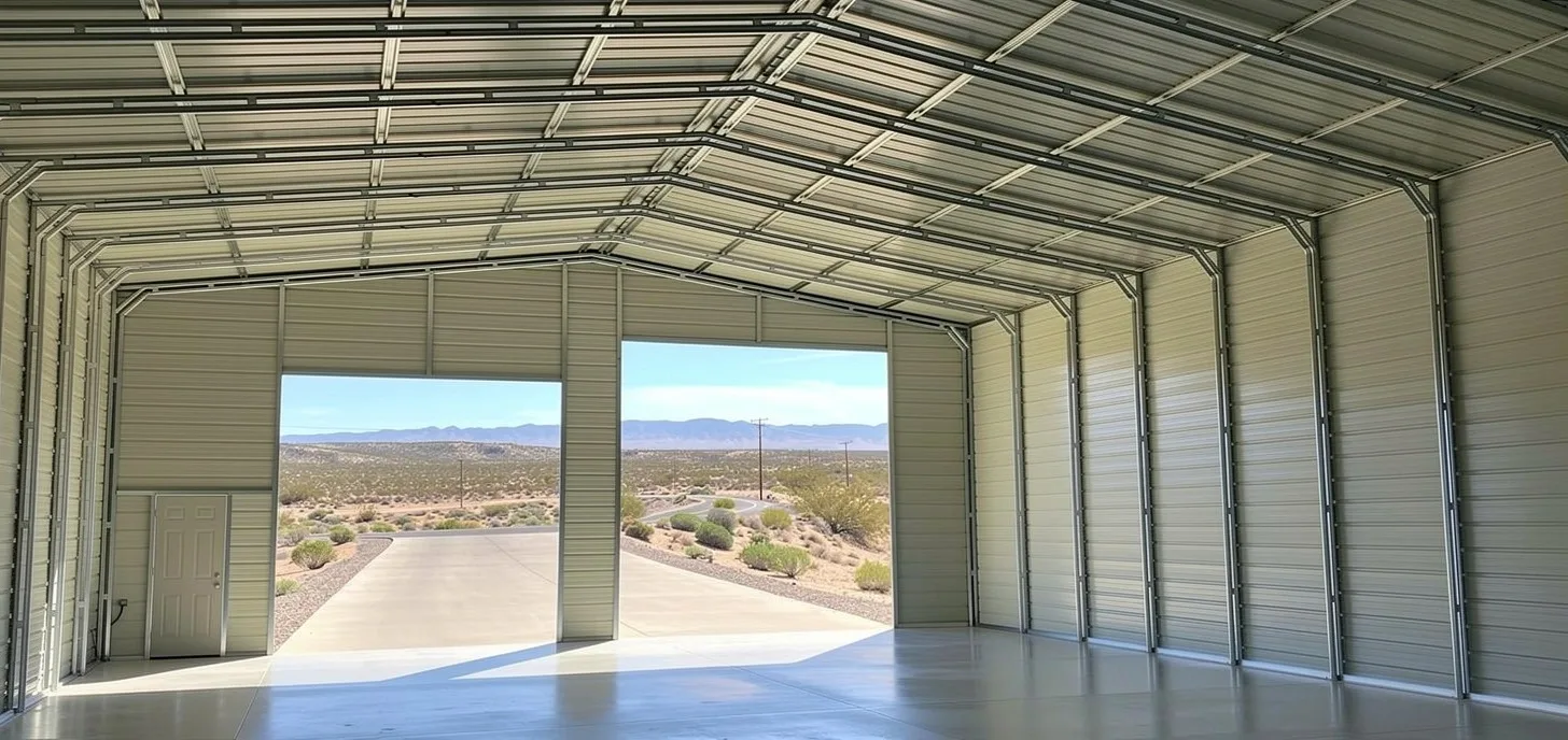 Boxed steel building large