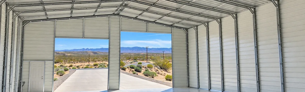 Wide open interior clear span