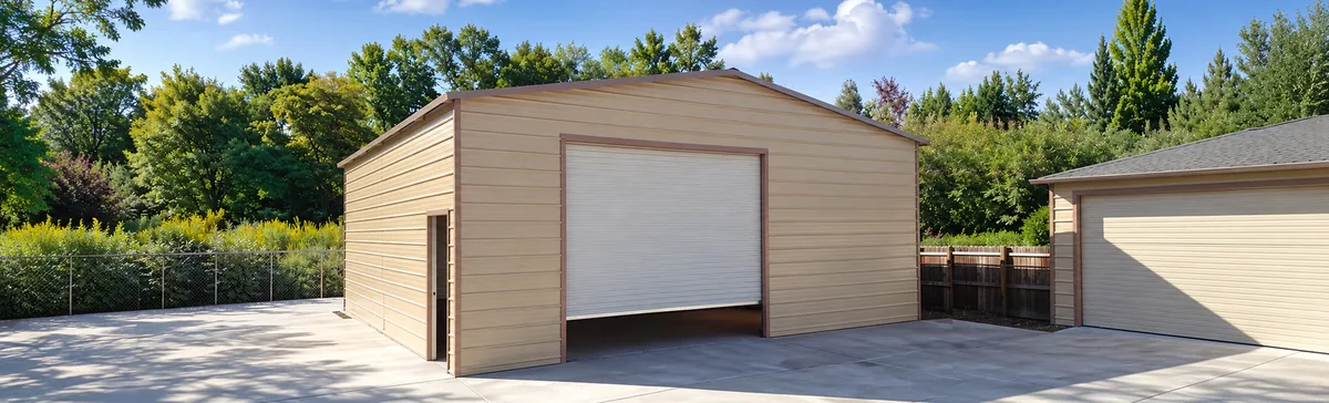 Workshop and storage steel building